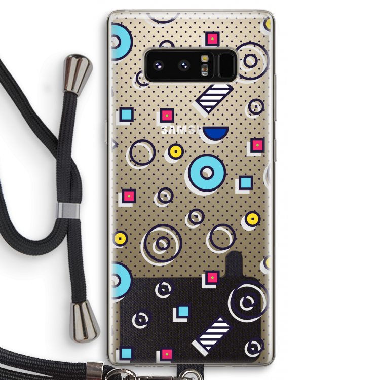 8-bit N°9: Samsung Galaxy Note 8 Transparant Hoesje met koord
