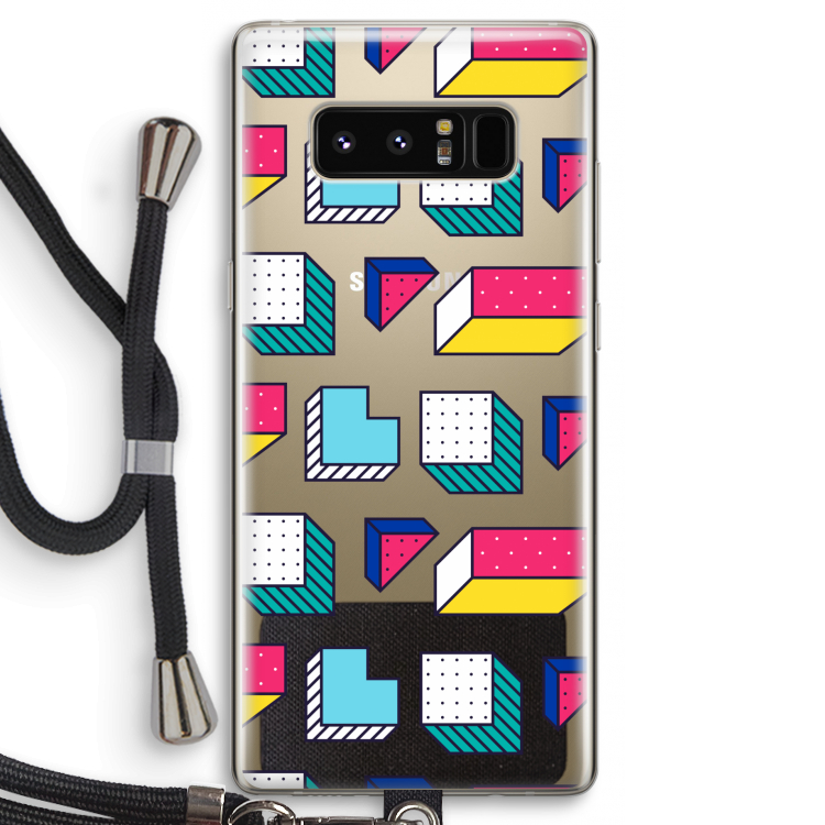 8-bit N°7: Samsung Galaxy Note 8 Transparant Hoesje met koord