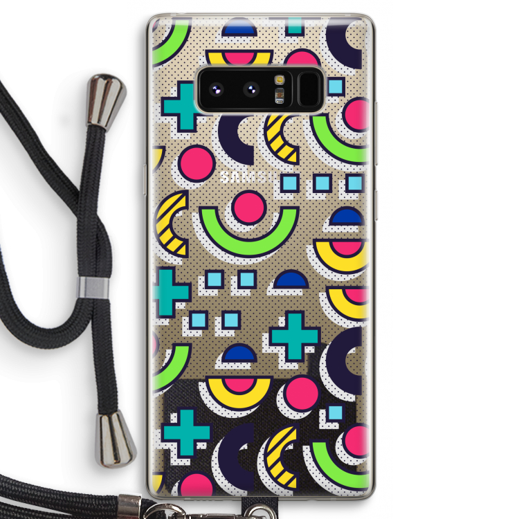 8-bit N°6: Samsung Galaxy Note 8 Transparant Hoesje met koord
