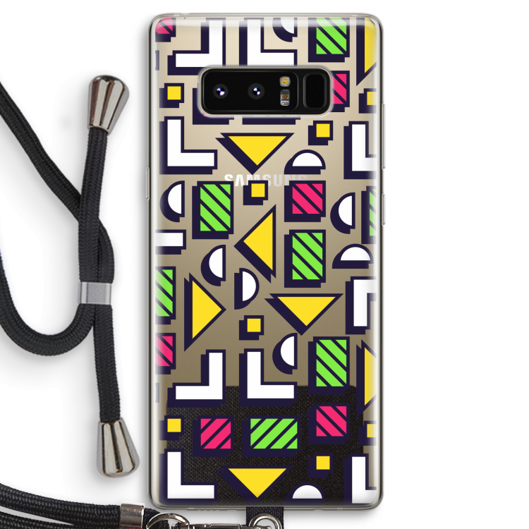 8-bit N°4: Samsung Galaxy Note 8 Transparant Hoesje met koord
