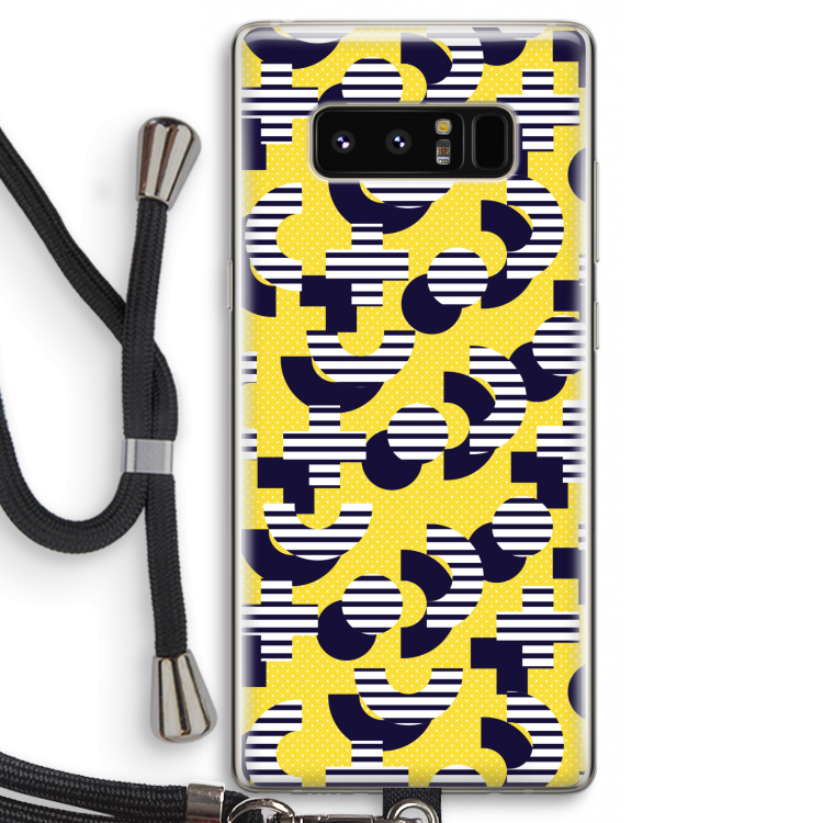 8-bit N°3: Samsung Galaxy Note 8 Transparant Hoesje met koord