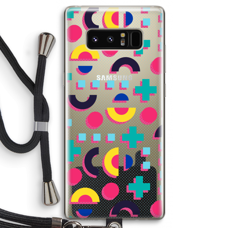8-bit N°2: Samsung Galaxy Note 8 Transparant Hoesje met koord