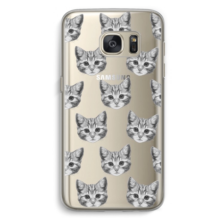 Kitten: Samsung Galaxy S7 Transparant Hoesje