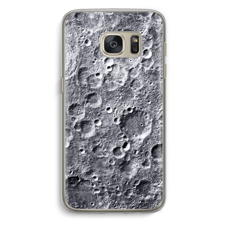 Maanlandschap: Samsung Galaxy S7 Transparant Hoesje
