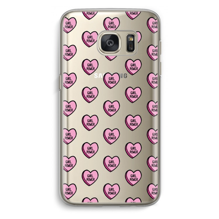 GIRL POWER: Samsung Galaxy S7 Transparant Hoesje
