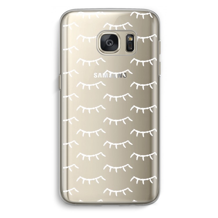 Wimpers: Samsung Galaxy S7 Transparant Hoesje