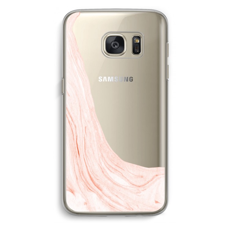 Peach bath: Samsung Galaxy S7 Transparant Hoesje