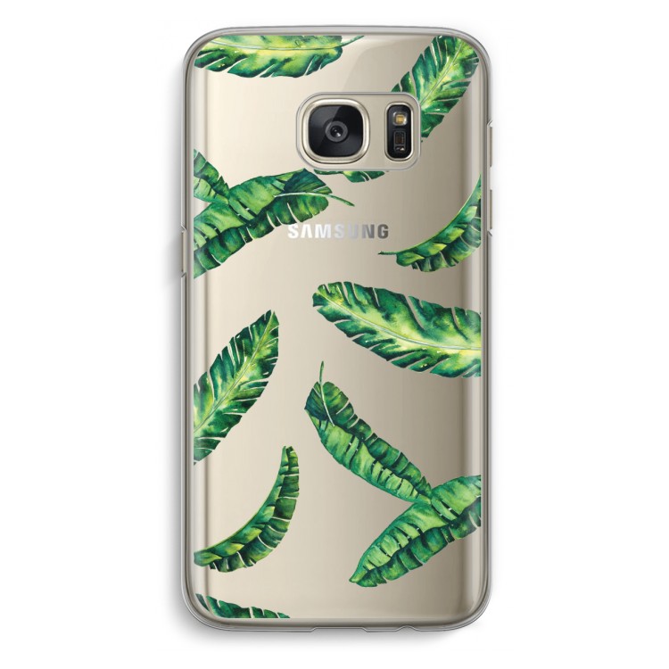 Lange bladeren: Samsung Galaxy S7 Transparant Hoesje