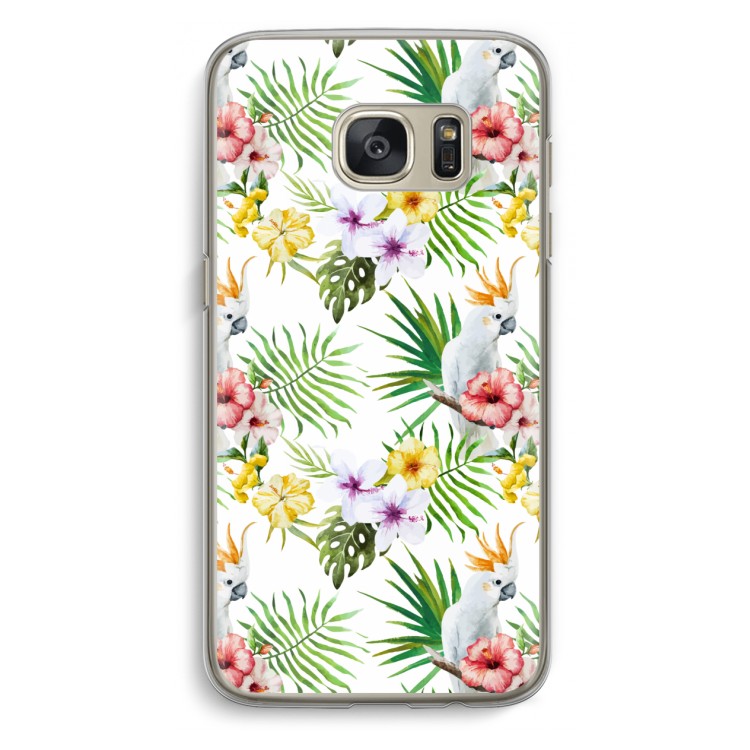 Gele kuif: Samsung Galaxy S7 Transparant Hoesje