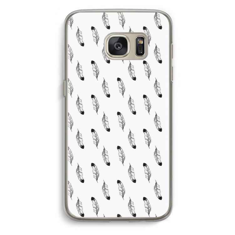 Pluimen: Samsung Galaxy S7 Transparant Hoesje
