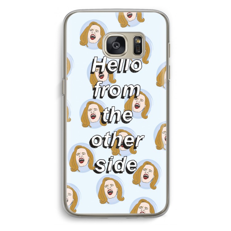 Hello: Samsung Galaxy S7 Transparant Hoesje