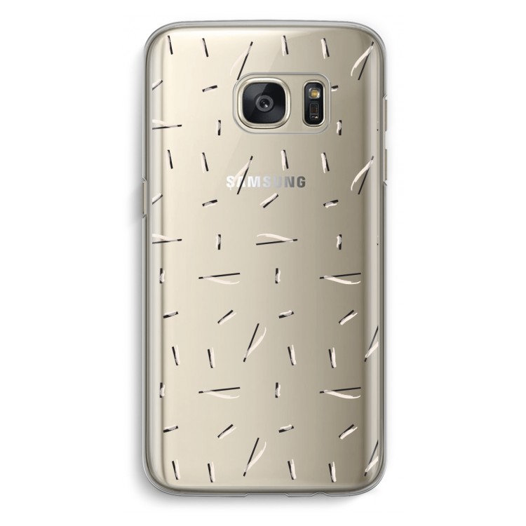 Hipster stripes: Samsung Galaxy S7 Transparant Hoesje