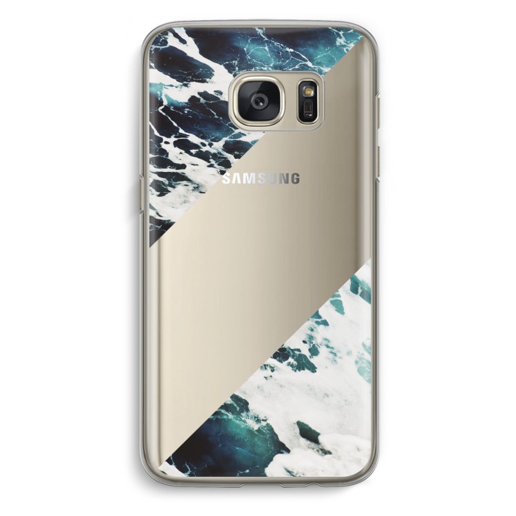 Golven: Samsung Galaxy S7 Transparant Hoesje