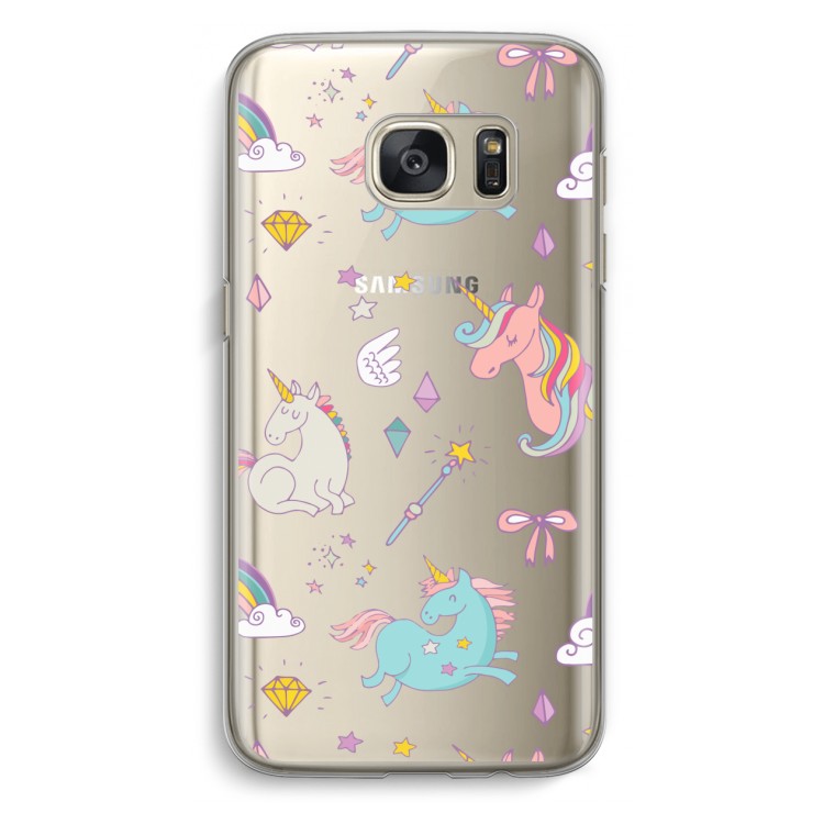 Fantasiewereld: Samsung Galaxy S7 Transparant Hoesje