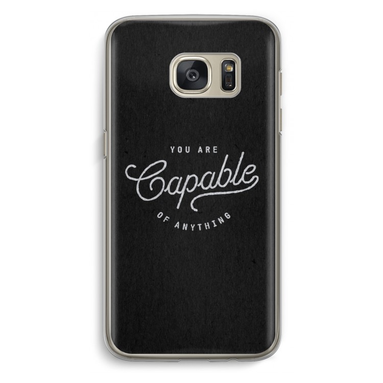 Capable: Samsung Galaxy S7 Transparant Hoesje