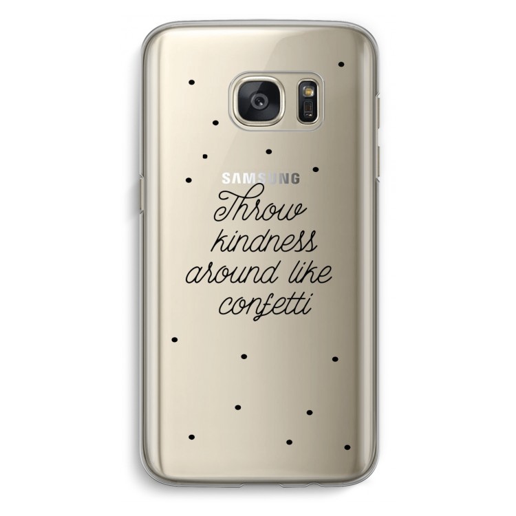 Confetti: Samsung Galaxy S7 Transparant Hoesje