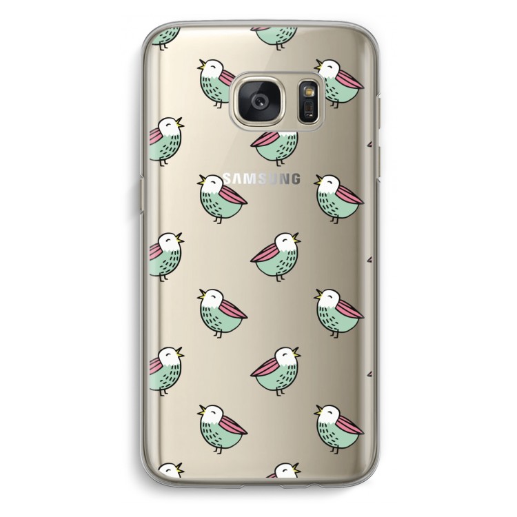 Vogeltjes: Samsung Galaxy S7 Transparant Hoesje