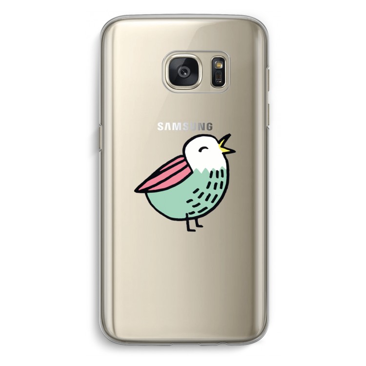 Birdy: Samsung Galaxy S7 Transparant Hoesje