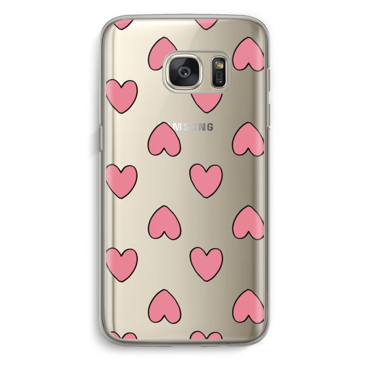 Ondersteboven verliefd: Samsung Galaxy S7 Transparant Hoesje