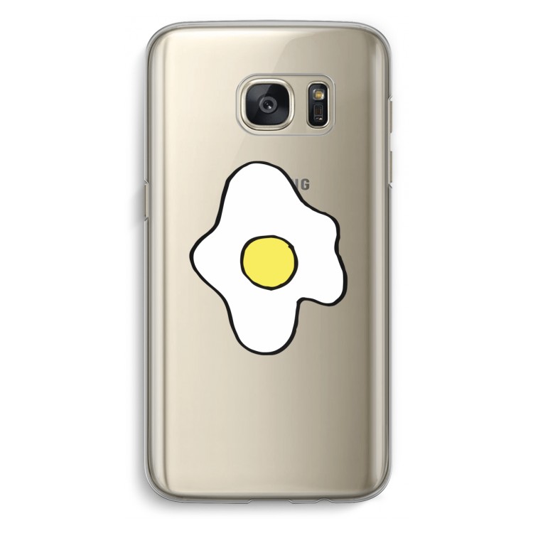 Spiegelei: Samsung Galaxy S7 Transparant Hoesje