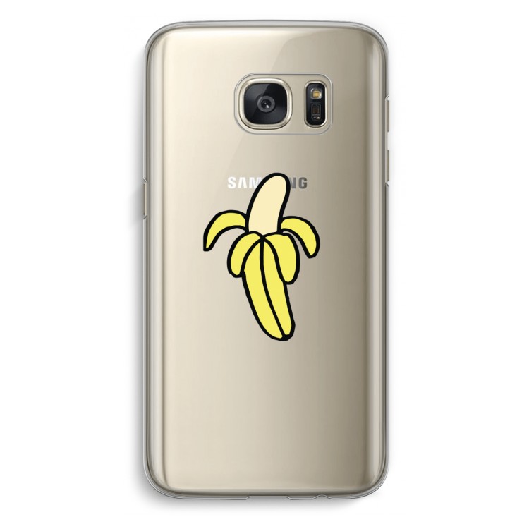 Banana: Samsung Galaxy S7 Transparant Hoesje