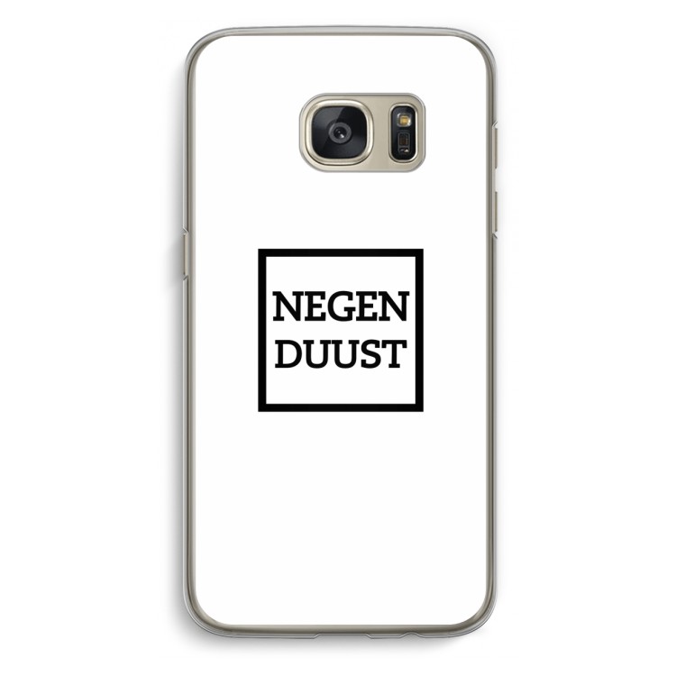 Negenduust vierkant: Samsung Galaxy S7 Transparant Hoesje