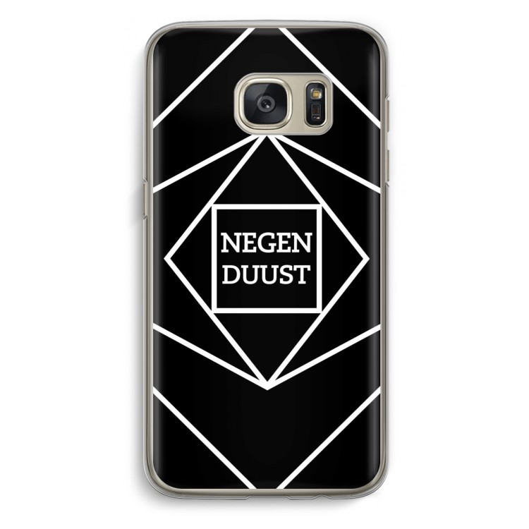 Negenduust geometrisch: Samsung Galaxy S7 Transparant Hoesje
