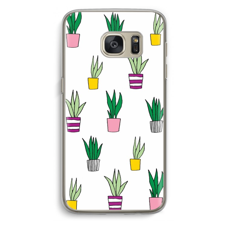 Sanseveria: Samsung Galaxy S7 Transparant Hoesje