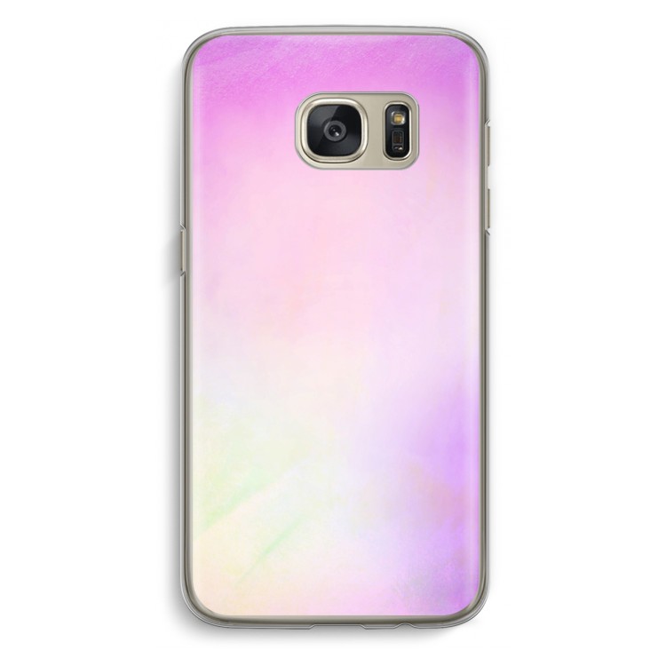 Flow mist pastel: Samsung Galaxy S7 Transparant Hoesje