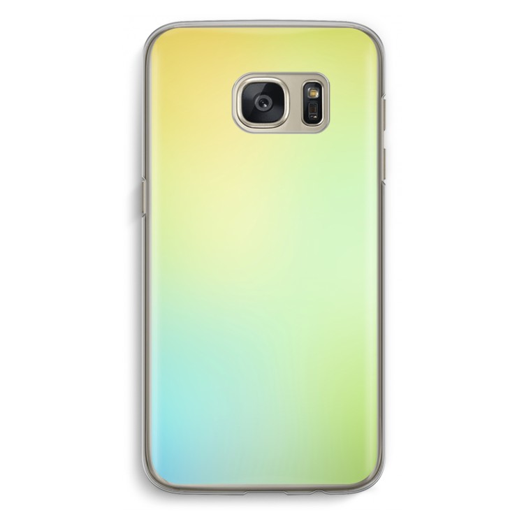 Minty mist pastel: Samsung Galaxy S7 Transparant Hoesje