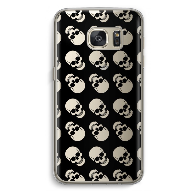 Musketon Skulls: Samsung Galaxy S7 Transparant Hoesje
