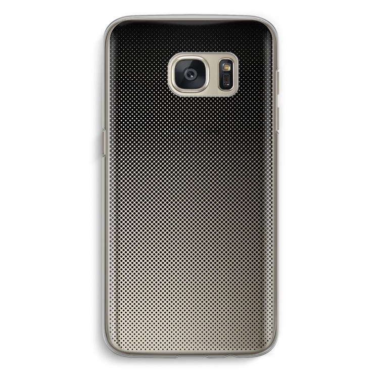 Musketon Halftone: Samsung Galaxy S7 Transparant Hoesje