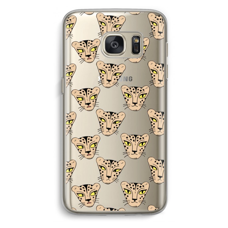 Tijger: Samsung Galaxy S7 Transparant Hoesje