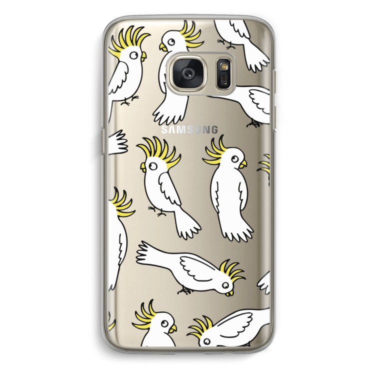 Papegaai: Samsung Galaxy S7 Transparant Hoesje