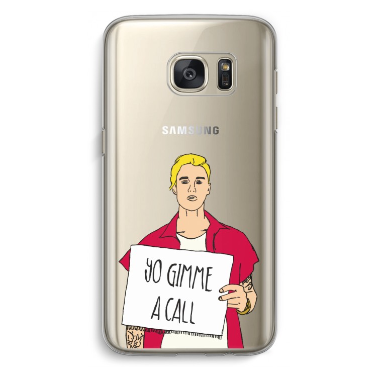 Gimme a call: Samsung Galaxy S7 Transparant Hoesje