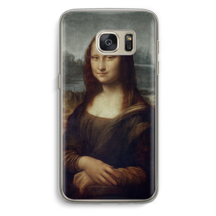 Mona Lisa: Samsung Galaxy S7 Transparant Hoesje