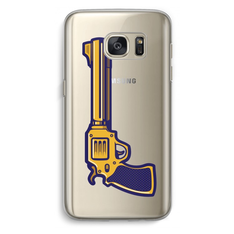 Pew Pew Pew: Samsung Galaxy S7 Transparant Hoesje