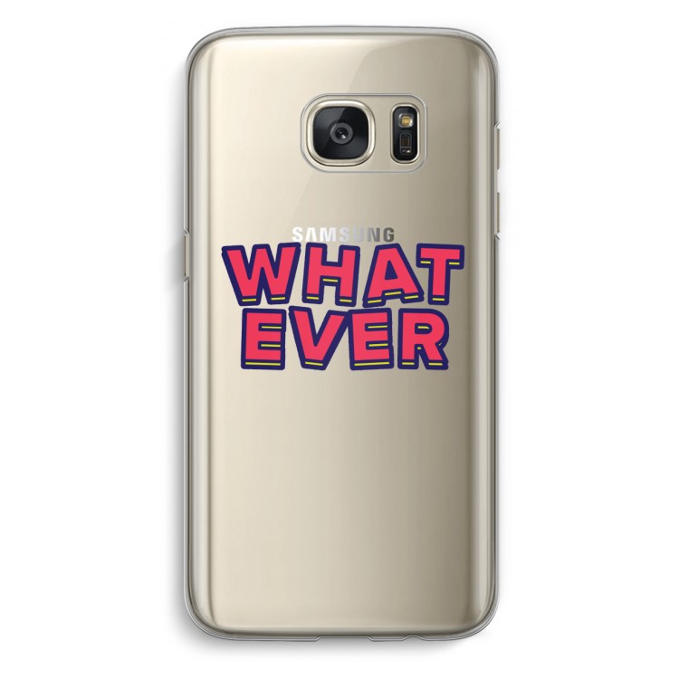 Whatever: Samsung Galaxy S7 Transparant Hoesje