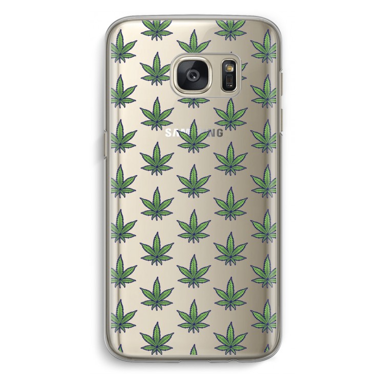 Weed: Samsung Galaxy S7 Transparant Hoesje