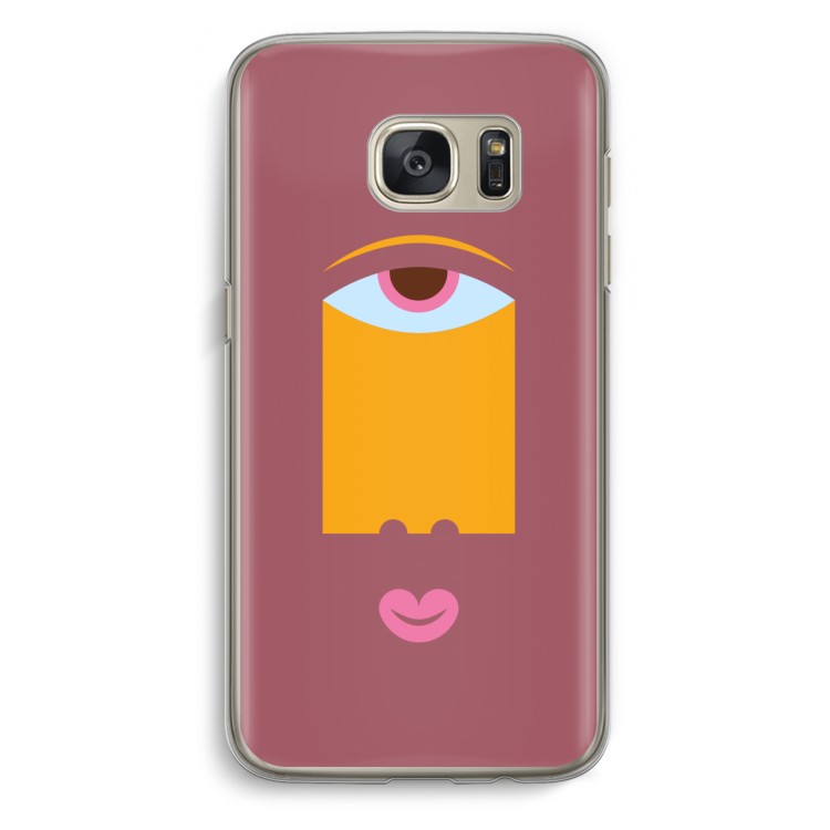 Mono V: Samsung Galaxy S7 Transparant Hoesje