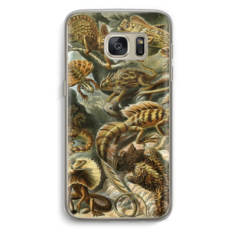 Haeckel Lacertilia: Samsung Galaxy S7 Transparant Hoesje