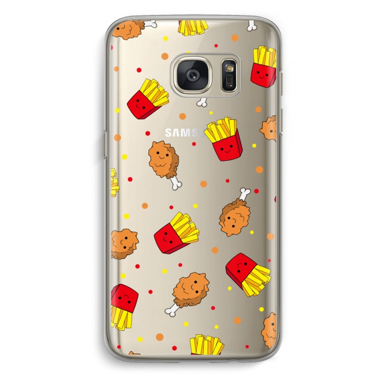 Chicken 'n Fries: Samsung Galaxy S7 Transparant Hoesje