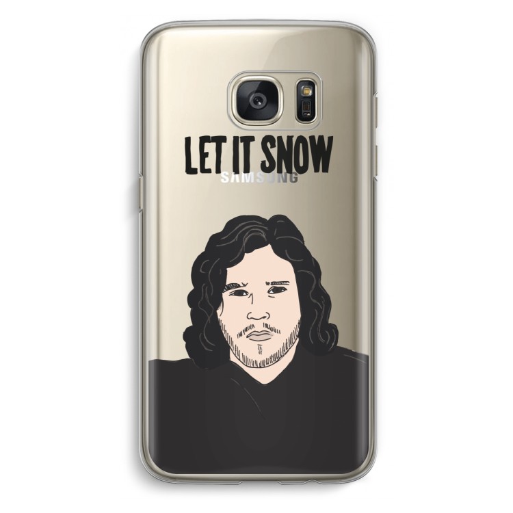 Let It Snow: Samsung Galaxy S7 Transparant Hoesje