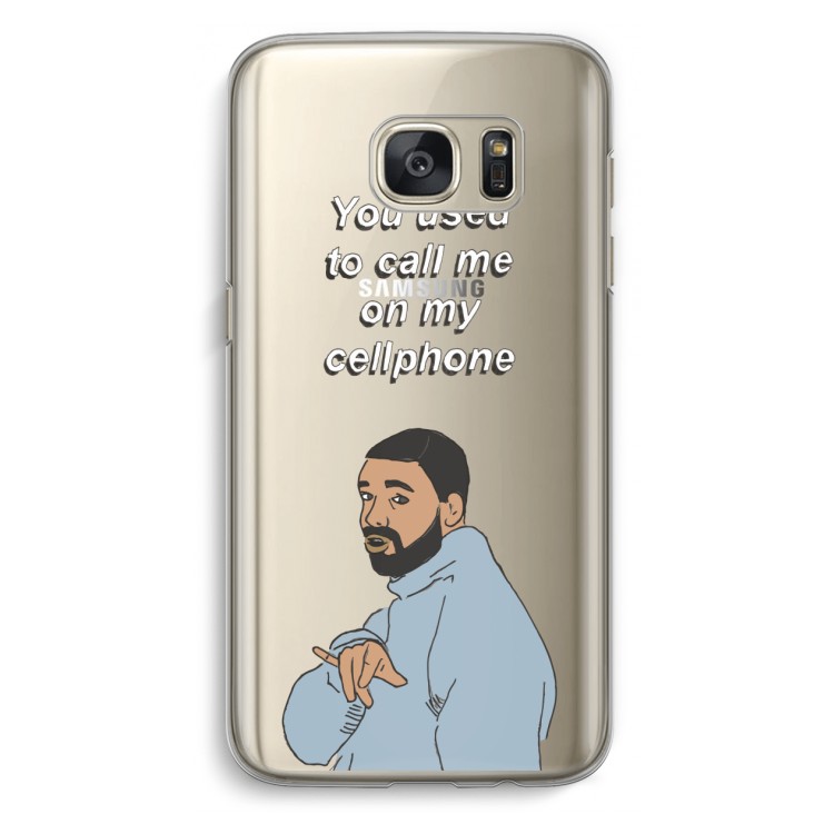 Hotline bling: Samsung Galaxy S7 Transparant Hoesje