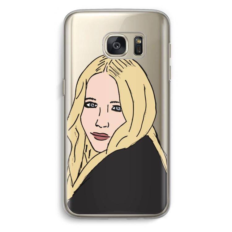 Mary Kate: Samsung Galaxy S7 Transparant Hoesje