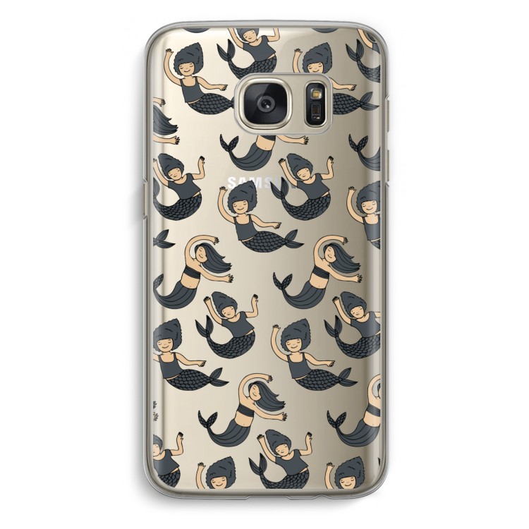 Zeemeermin: Samsung Galaxy S7 Transparant Hoesje