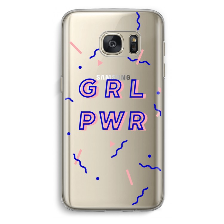 GRL PWR: Samsung Galaxy S7 Transparant Hoesje