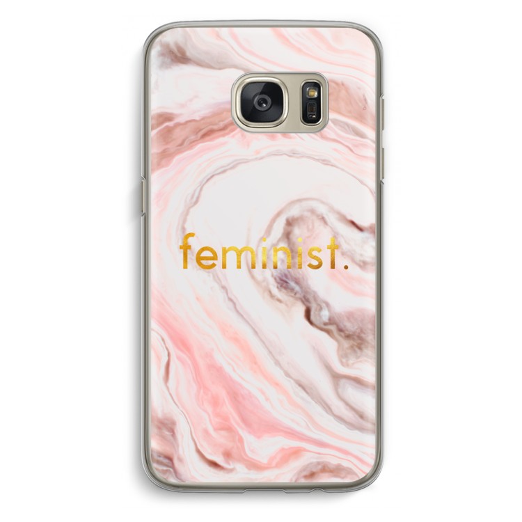 Feminist: Samsung Galaxy S7 Transparant Hoesje