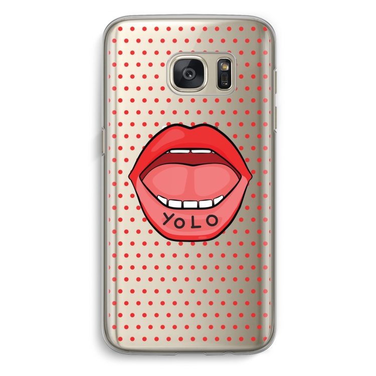 Yolo Denise: Samsung Galaxy S7 Transparant Hoesje