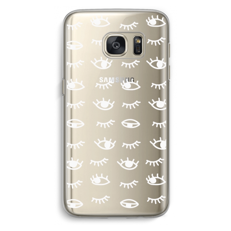 Eye pattern #3: Samsung Galaxy S7 Transparant Hoesje